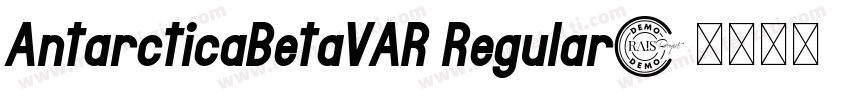 AntarcticaBetaVAR Regular字体转换